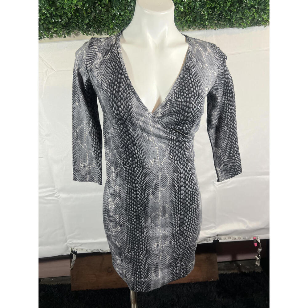 Express Women's Snake Print Bodycon Dress, Size XS